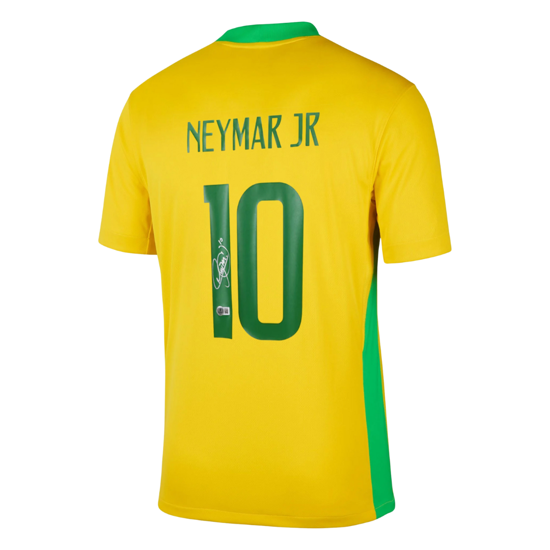 Neymar Jr Signed Brazil FC 2025-26 Soccer Jersey #10 with Beckett COA